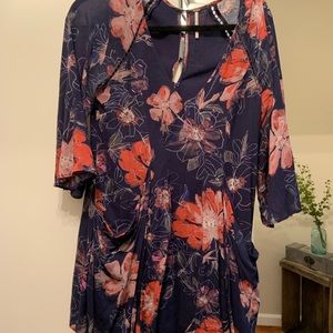 Free people mini flowy dress, size 4